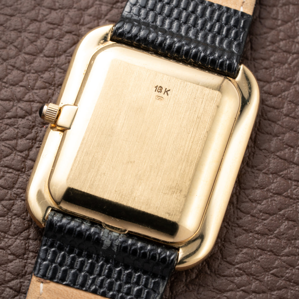 Corum Factory Diamond Pavé 18k Yellow Gold Jumbo Size  Ref. 27118 from 1970s