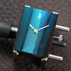 Corum Peacock Feather Dial Factory Diamond Set 18K White Gold Ref. 27218 from 1970s