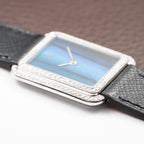 Corum Peacock Feather Dial Factory Diamond Set 18K White Gold Ref. 27218 from 1970s
