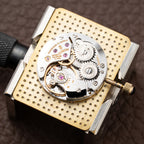 Corum Factory Diamond Pavé 18k Yellow Gold Jumbo Size  Ref. 27118 from 1970s