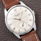 Cyma Chronometré Two Tone Crosshiar Dial Stainless Steel Calibre 216 Ref. 23315 from 1940s