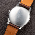 Cyma Chronometré Two Tone Crosshiar Dial Stainless Steel Calibre 216 Ref. 23315 from 1940s