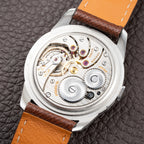 Cyma Chronometré Two Tone Crosshiar Dial Stainless Steel Calibre 216 Ref. 23315 from 1940s