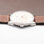 Cyma Chronometré Two Tone Crosshiar Dial Stainless Steel Calibre 216 Ref. 23315 from 1940s