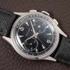 Gallet Chronograph Black Gilt Dial Excelsior Park 40 from 1950s