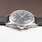 Gallet Chronograph Black Gilt Dial Excelsior Park 40 from 1950s