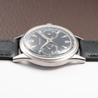 Gallet Chronograph Black Gilt Dial Excelsior Park 40 from 1950s