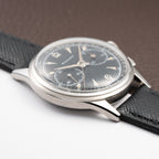 Gallet Chronograph Black Gilt Dial Excelsior Park 40 from 1950s