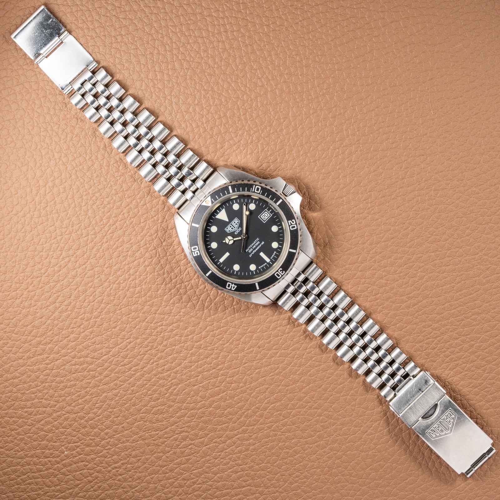 Heuer 1000 Professional Monnin Case Diver Automatic Ref. 844/3 from 1983
