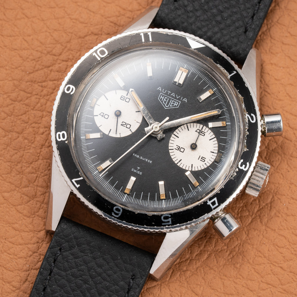 Heuer Autavia Chronograph “Fab. Suisse" Mario Andretti Ref. 3646 from 1960s