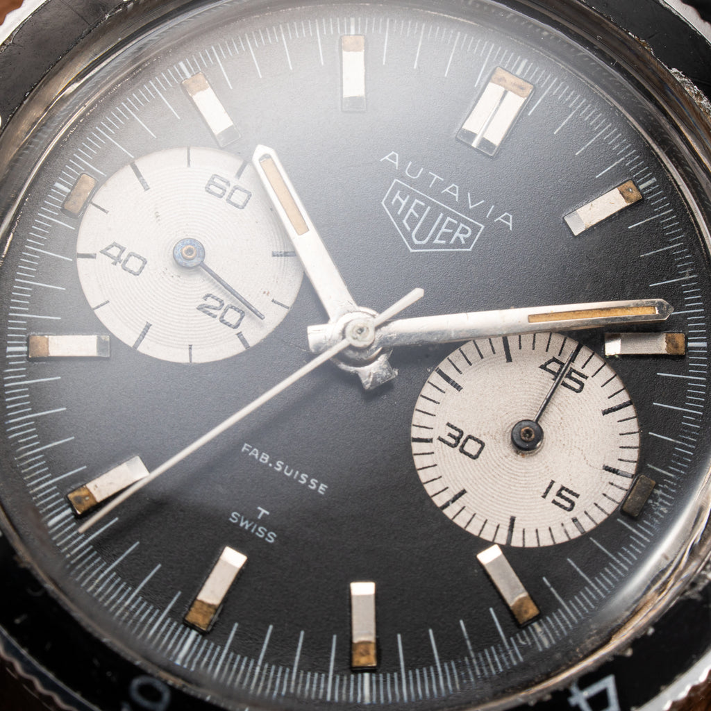 Heuer Autavia Chronograph “Fab. Suisse" Mario Andretti Ref. 3646 from 1960s