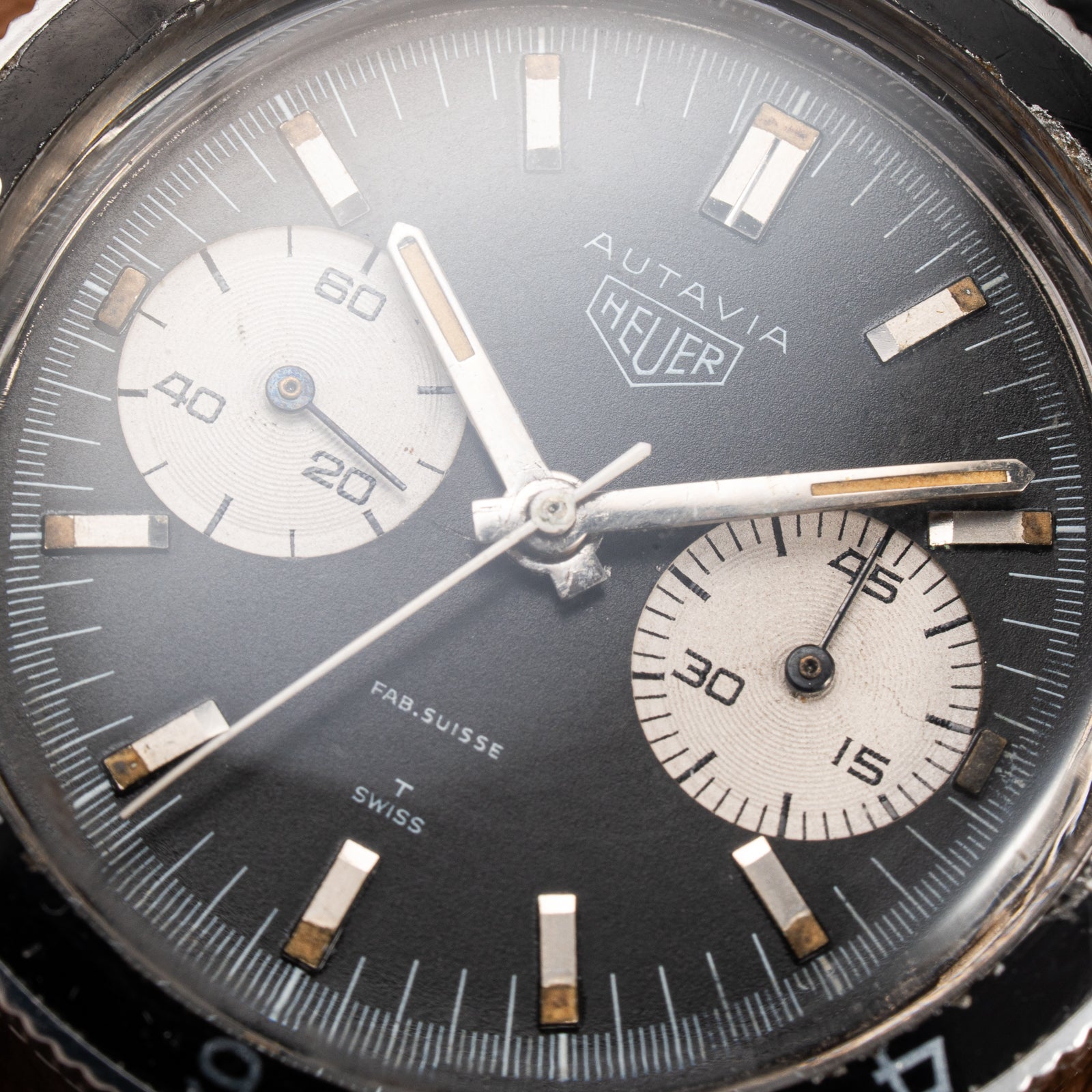 Heuer Autavia Chronograph “Fab. Suisse" Mario Andretti Ref. 3646 from 1960s