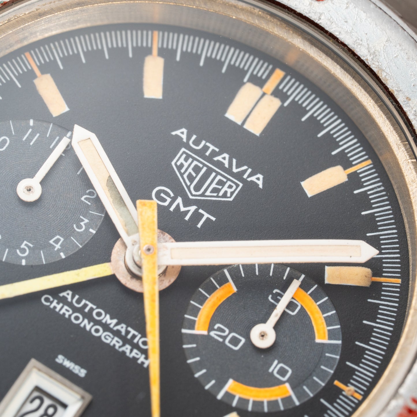 Heuer Autavia GMT Cal 14 Automatic Chronograph Ref. 11630 from 1970s