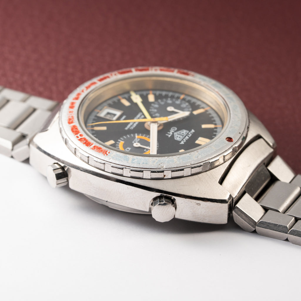 Heuer Autavia GMT Cal 14 Automatic Chronograph Ref. 11630 from 1970s