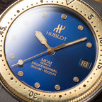 Hublot MDM Genève Automatic Blue Dial Gold/Steel Ref. 1551.2 from 1990s