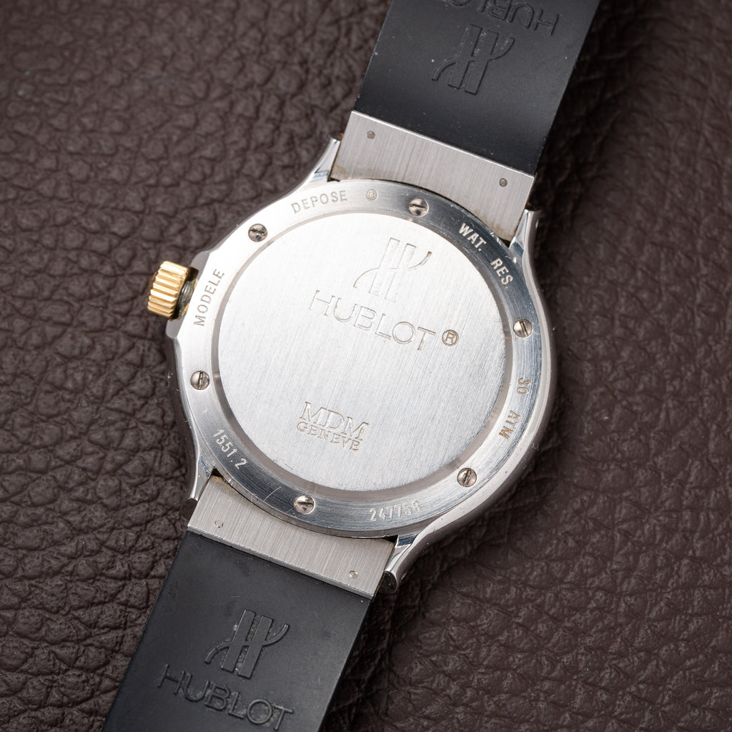 Hublot MDM Genève Automatic Blue Dial Gold/Steel Ref. 1551.2 from 1990s