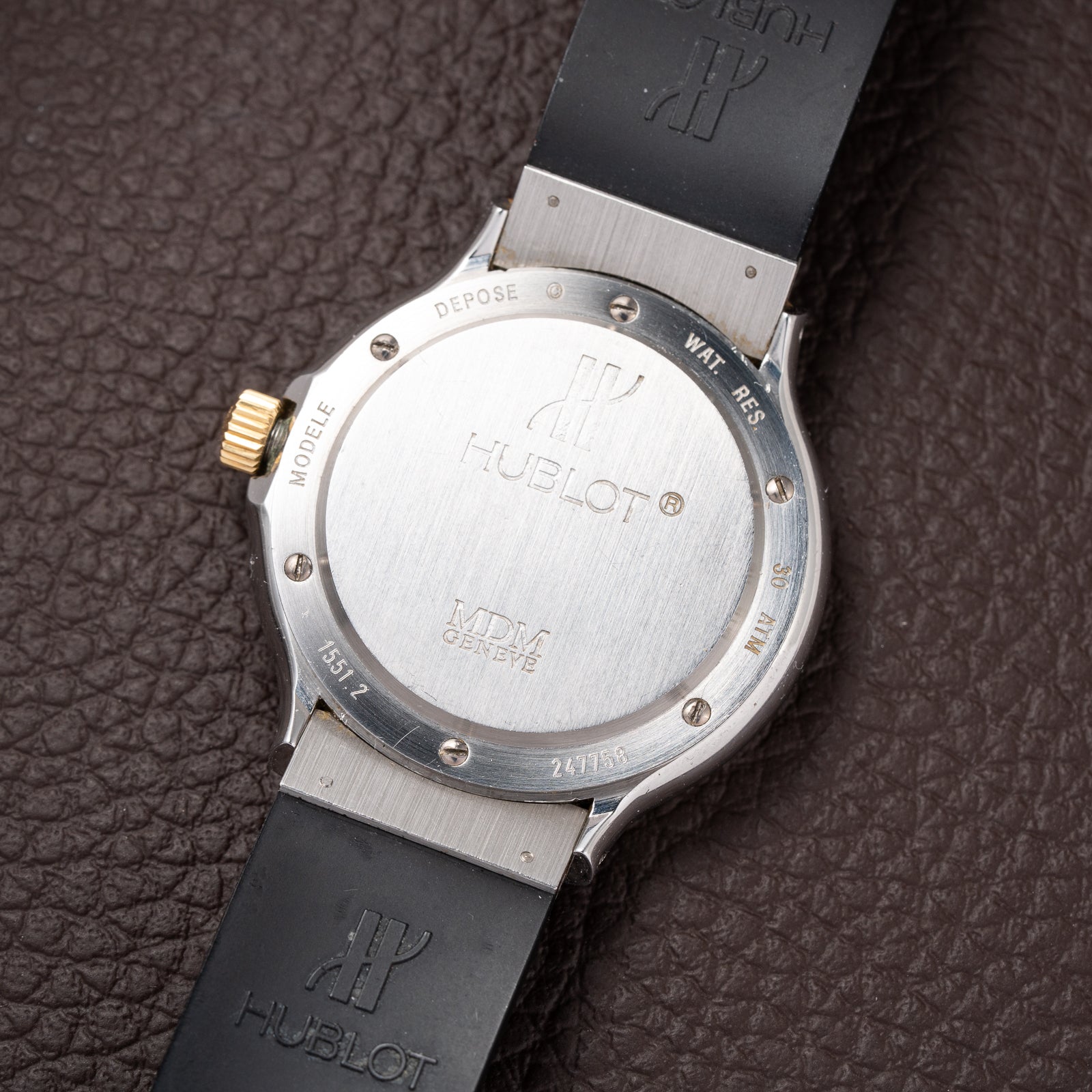 Hublot MDM Genève Automatic Blue Dial Gold/Steel Ref. 1551.2 from 1990s
