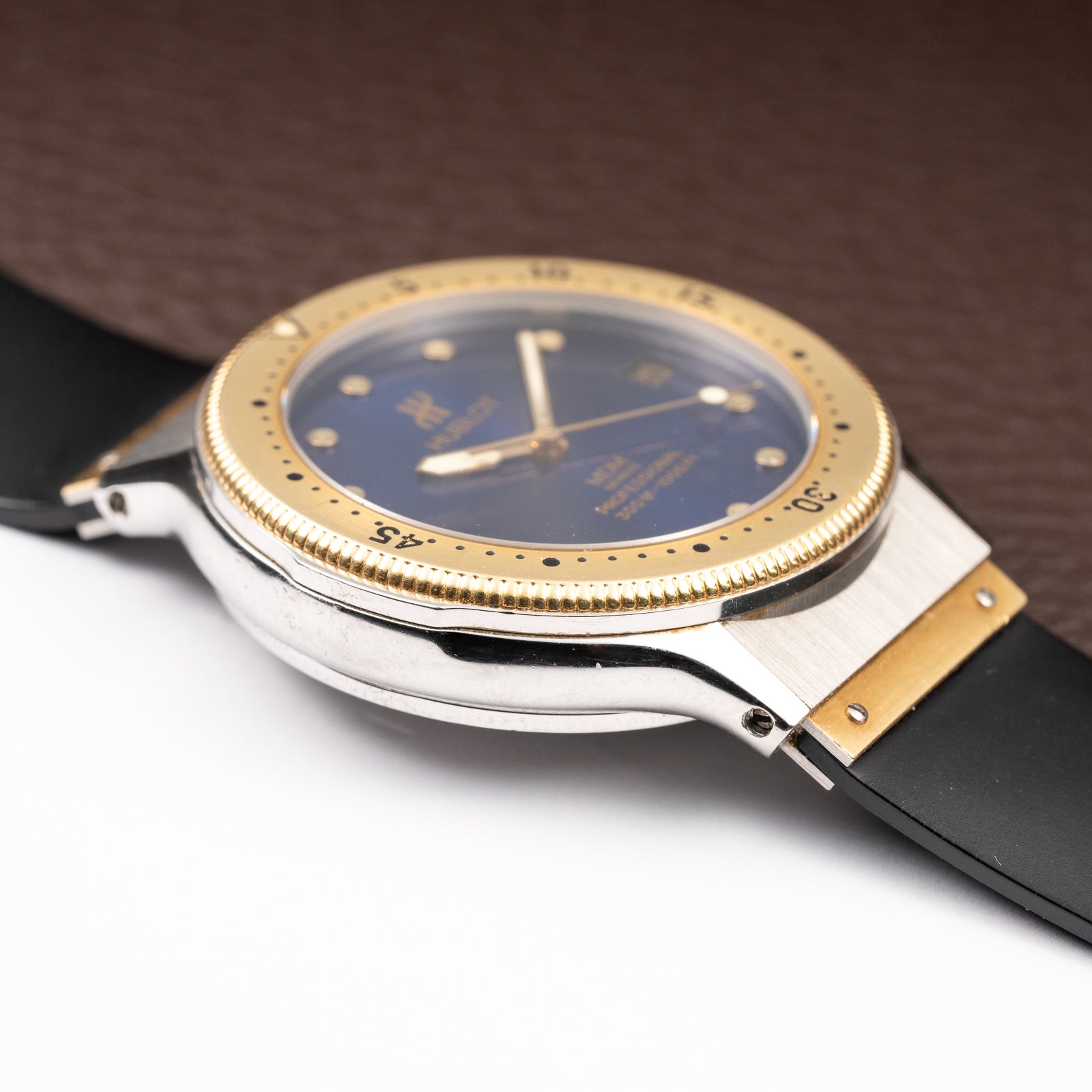 Hublot MDM Genève Automatic Blue Dial Gold/Steel Ref. 1551.2 from 1990s