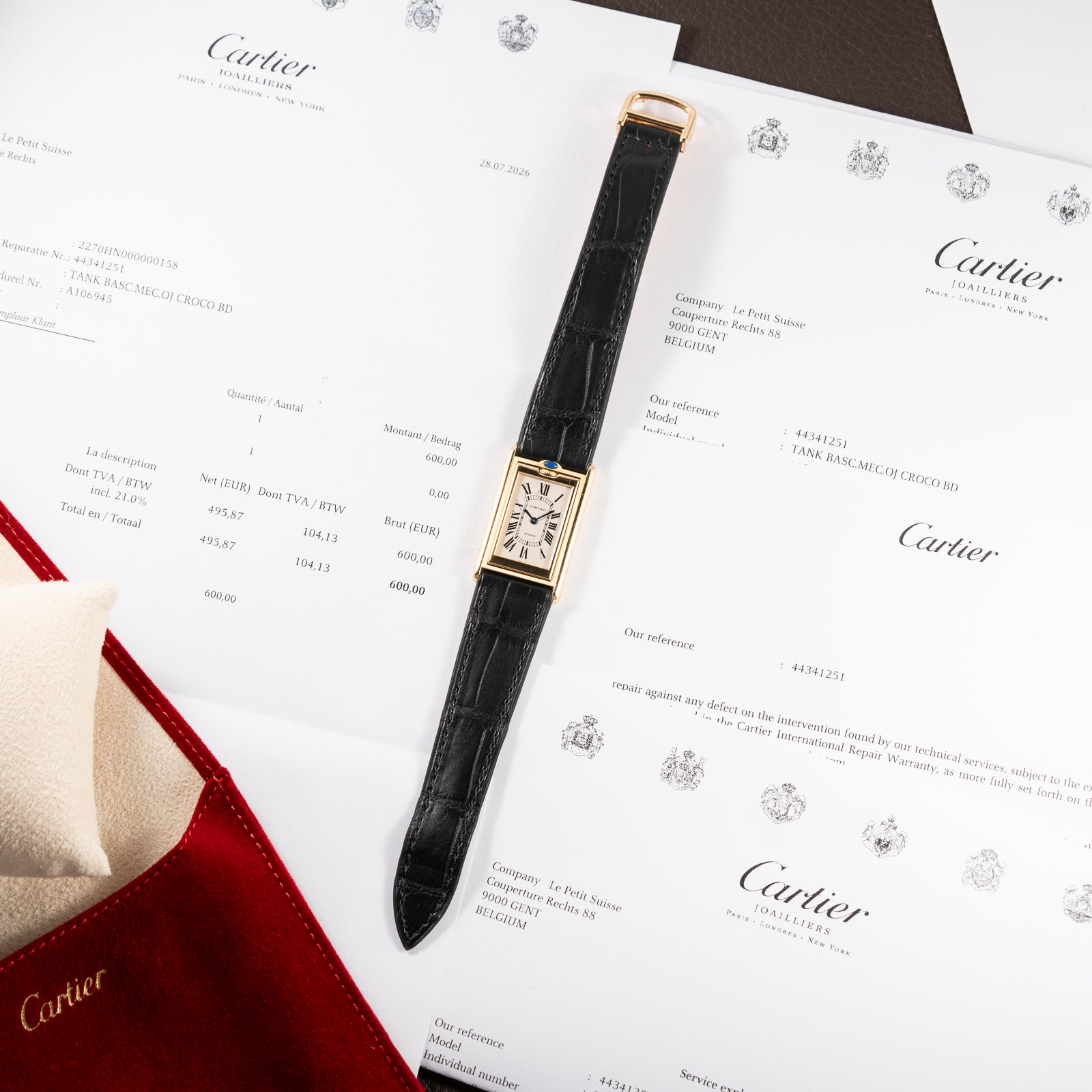 Cartier Tank Basculante 'Paris' Limited Edition 1991 "Made in France" 18K Yellow Gold Cartier Serviced 2026