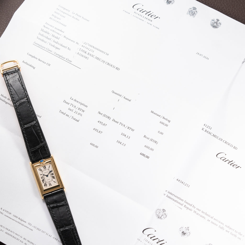 Cartier Tank Basculante 'Paris' Limited Edition 1991 "Made in France" 18K Yellow Gold Cartier Serviced 2026