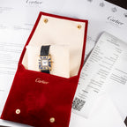 Cartier Obus 'Paris' Quadrant Blue Enamel Large Model 18k Yellow Gold GM Ref. A100 circa 1984
