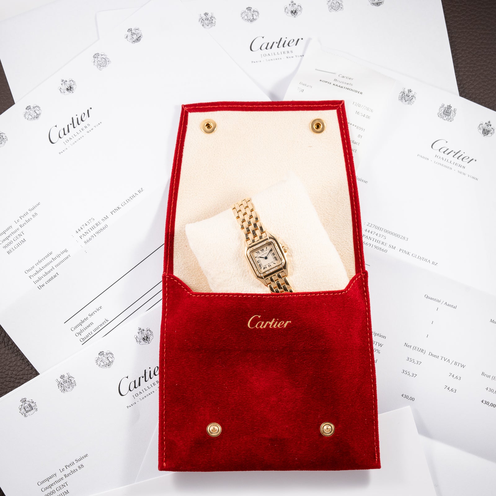 Cartier Panthère Factory Diamond 18K Yellow Gold PM Cartier Serviced 2026 with 2y Warranty Ref. 866911