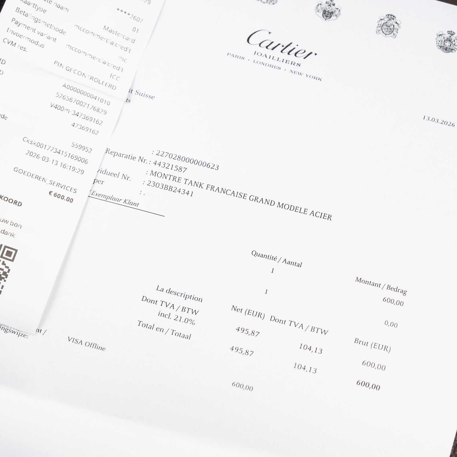 Cartier Tank Française Chronograph Full Cartier Service 2026 GM Ref. 2303 from 2000s