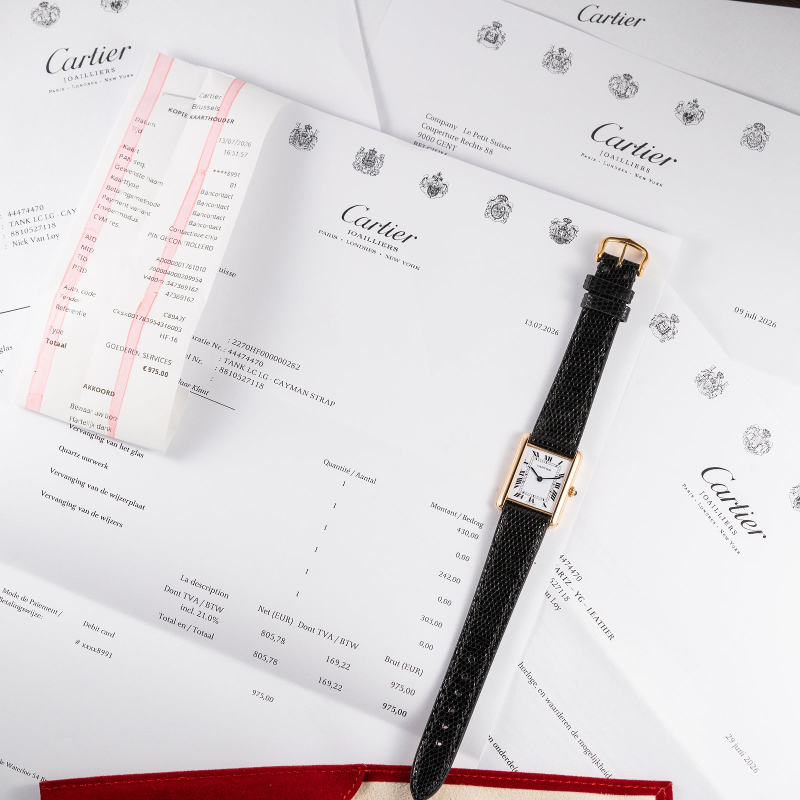 Cartier Tank Louis Quartz Cartier Serviced 2026 with 2-Year International Warranty Ref. 881052
