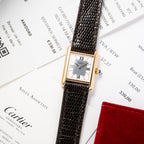 Cartier Must de Tank Vermeil Grey Art Deco Reference 5057001 from 1990s Cartier Service 2025