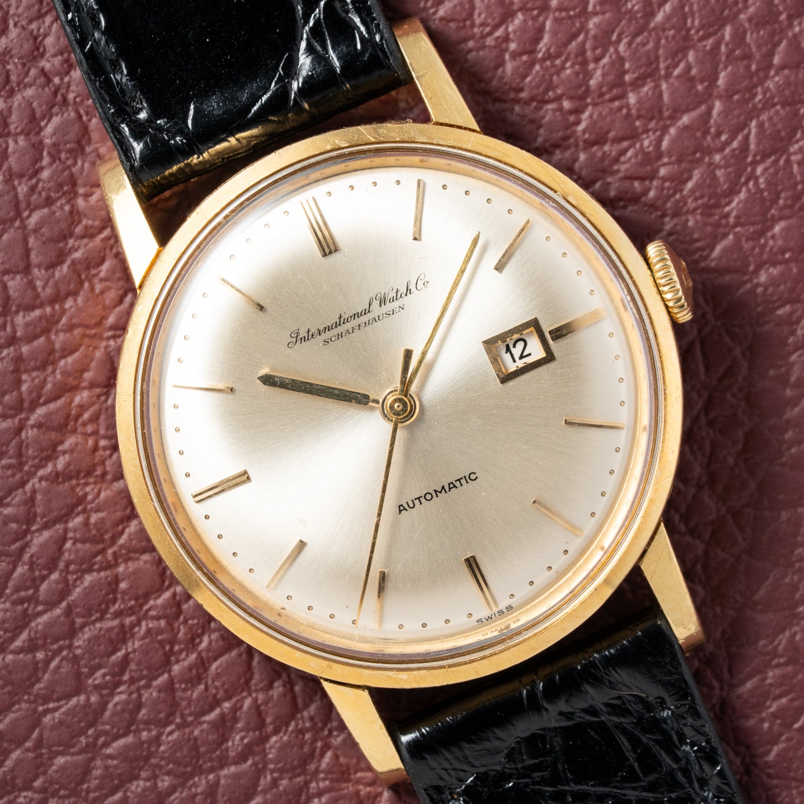 IWC Automatic Date Pelaton Calibre 8531 18k Yellow Gold 1960s