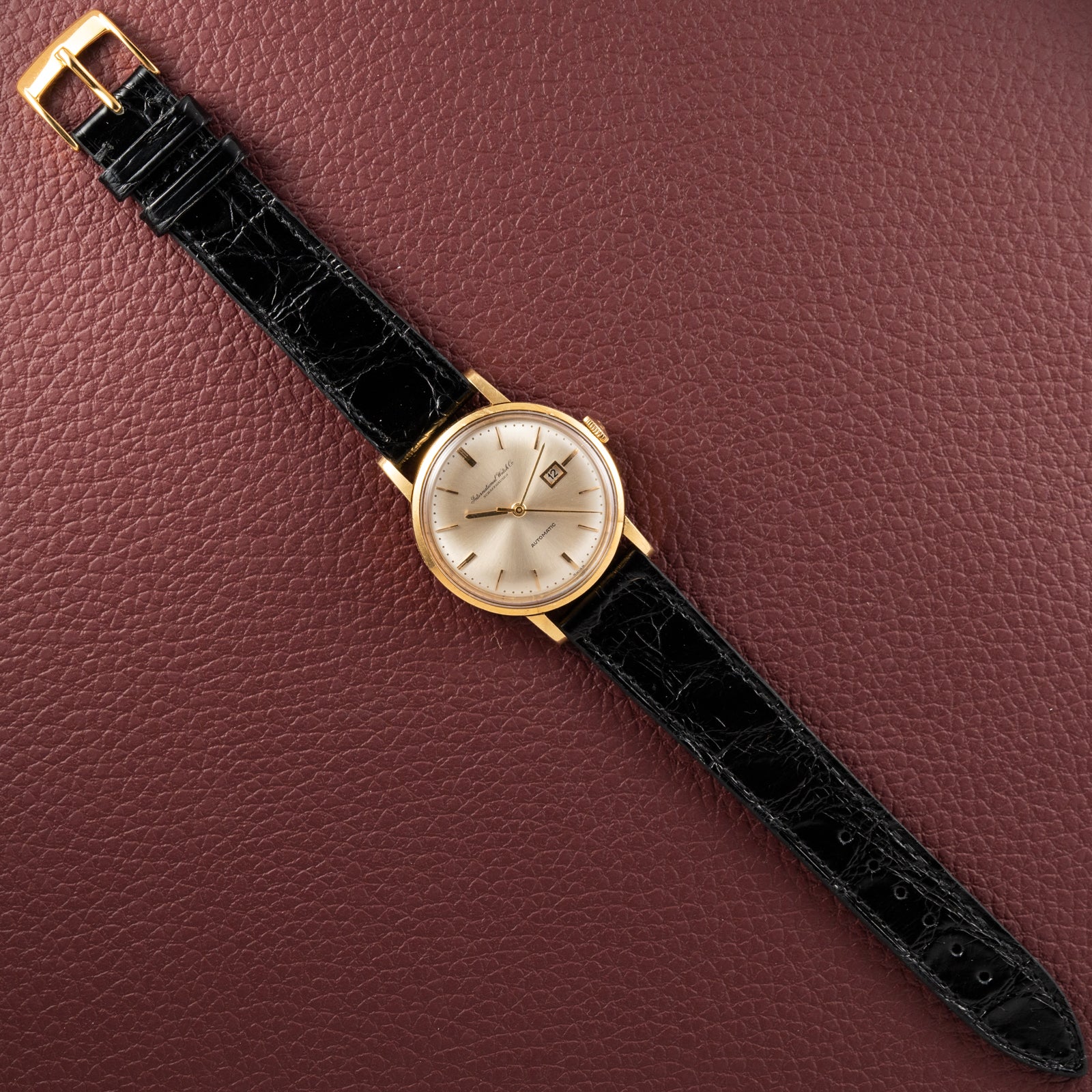 IWC Automatic Date Pelaton Calibre 8531 18k Yellow Gold 1960s