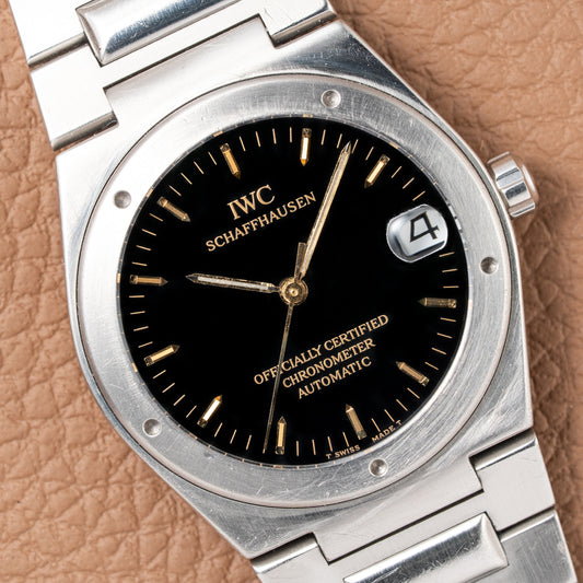 IWC Ingenieur Chronometer Automatic Black Dial Anti Magnetic Ref 3521 from 1990s
