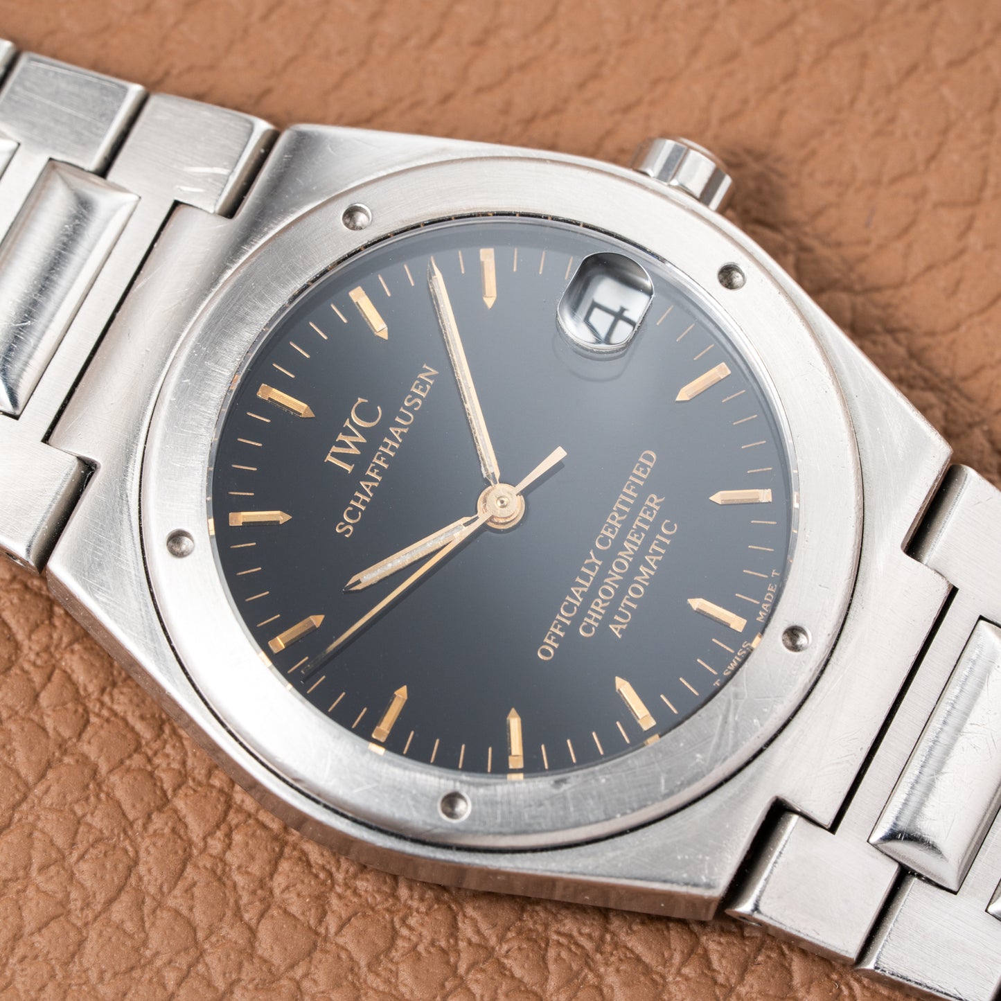 IWC Ingenieur Chronometer Automatic Black Dial Anti Magnetic Ref 3521 from 1990s