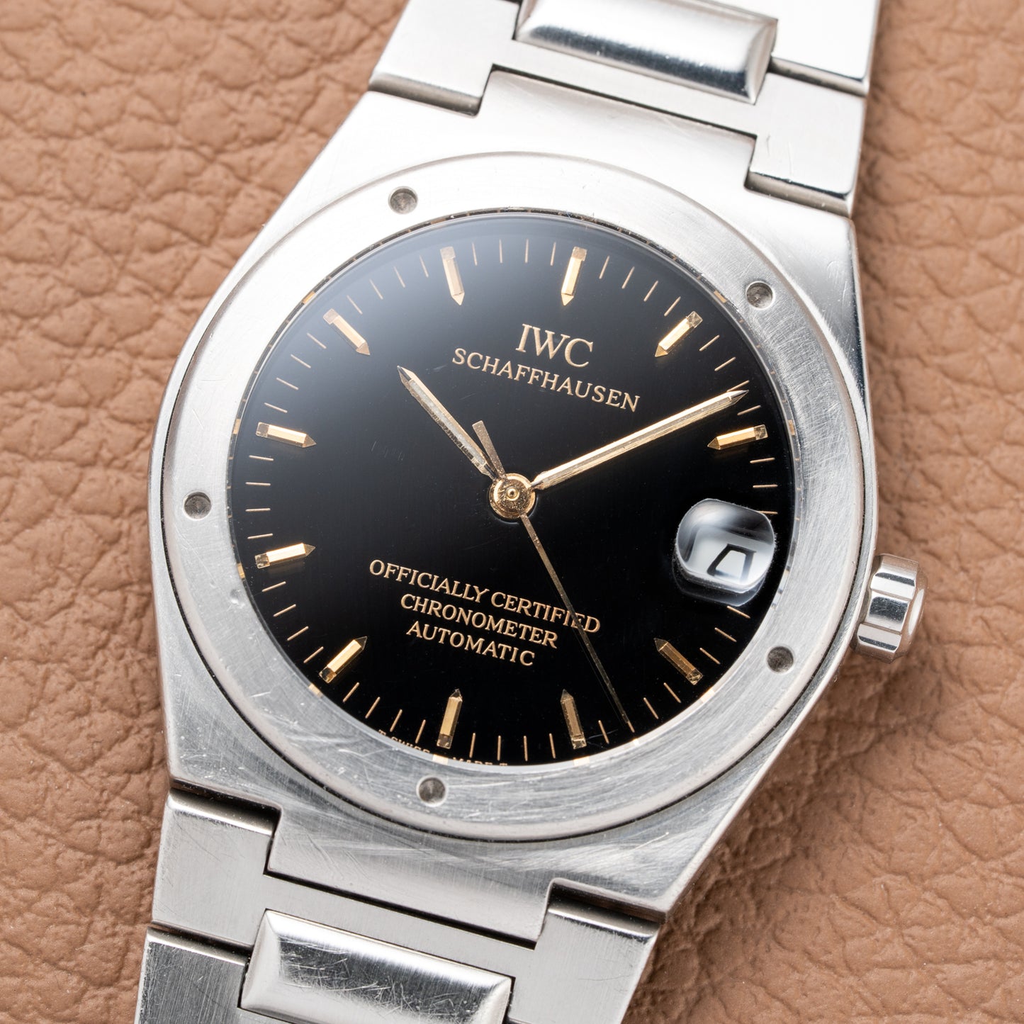 IWC Ingenieur Chronometer Automatic Black Dial Anti Magnetic Ref 3521 from 1990s