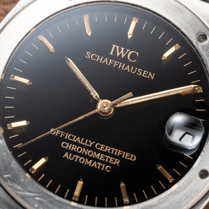 IWC Ingenieur Chronometer Automatic Black Dial Anti Magnetic Ref 3521 from 1990s