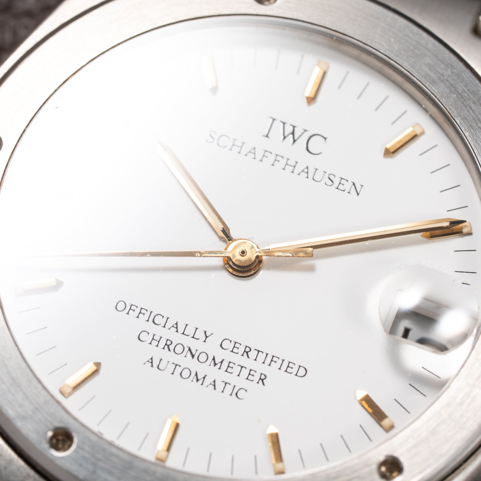 IWC Ingenieur Chronometer Automatic White Dial Anti Magnetic Ref 3521 from 1990s