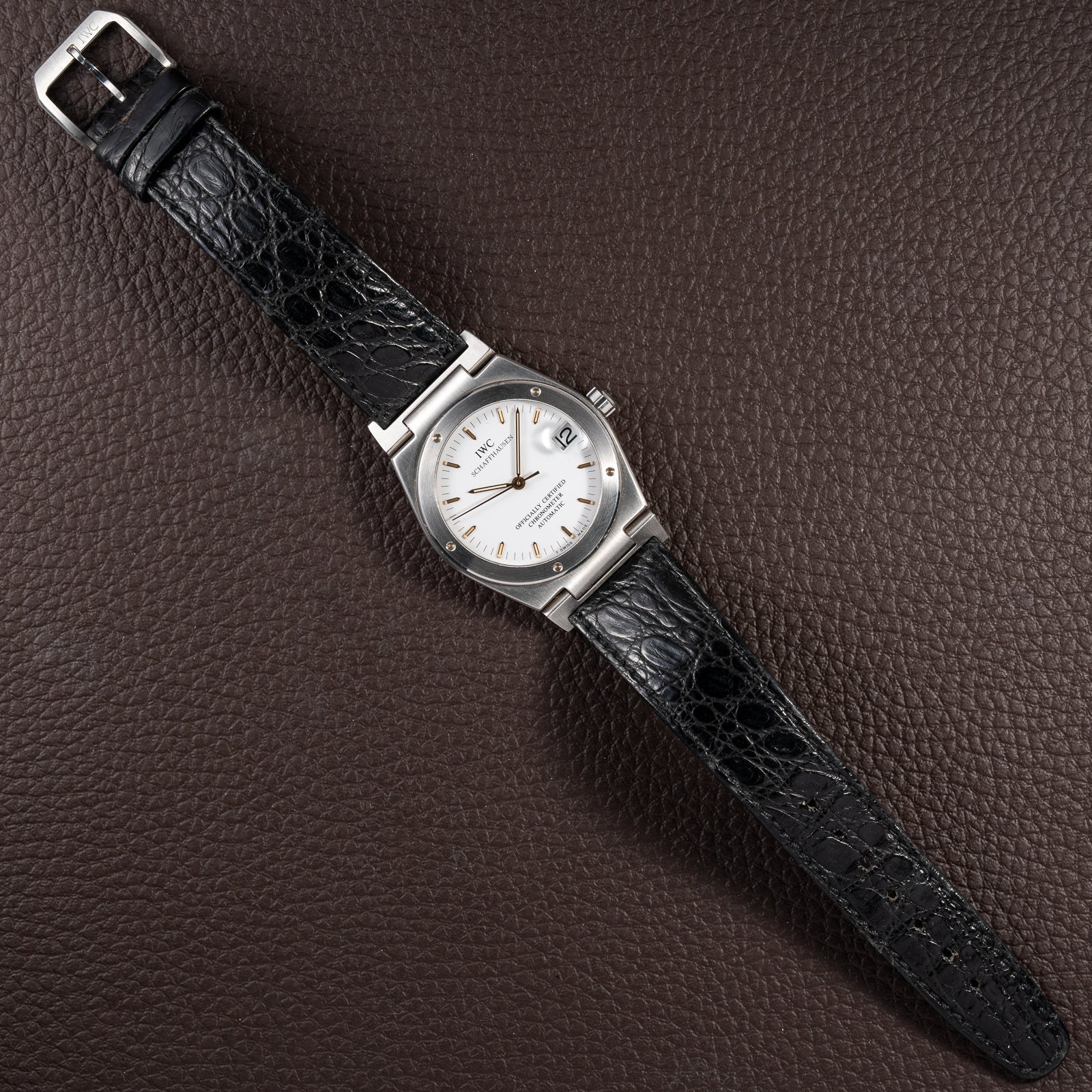 IWC Ingenieur Chronometer Automatic White Dial Anti Magnetic Ref 3521 from 1990s