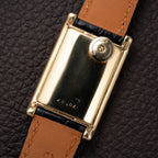 Jaeger DuoPlan Tank Back Winder 18k Yellow Gold from 1940s