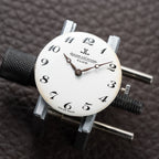 Jaeger-LeCoultre Club Breguet Numerals Hammered Steel Case Ref. 100305 From 1980s