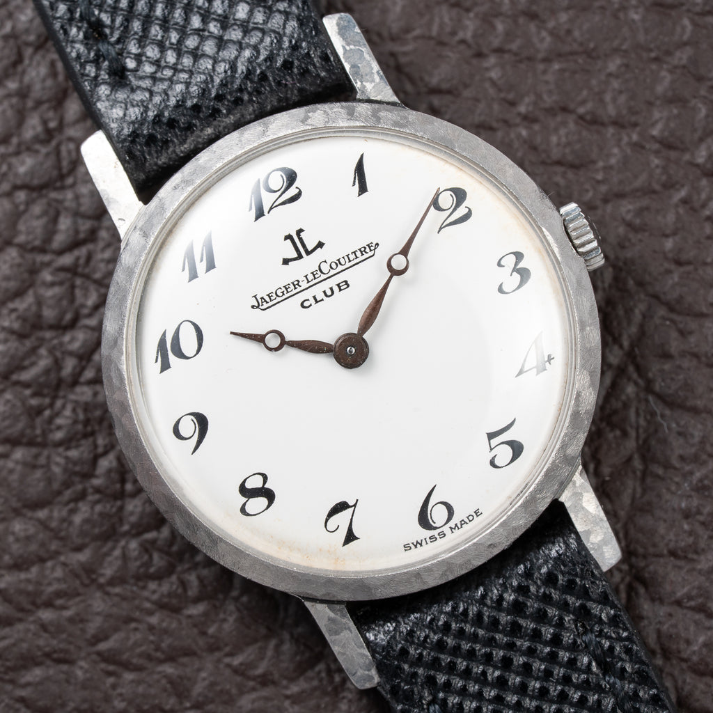 Jaeger-LeCoultre Club Breguet Numerals Hammered Steel Case Ref. 100305 From 1980s