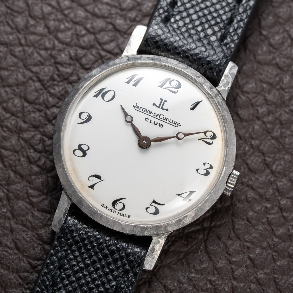 Jaeger-LeCoultre Club Breguet Numerals Hammered Steel Case Ref. 100305 From 1980s