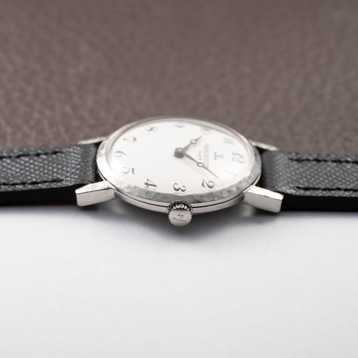 Jaeger-LeCoultre Club Breguet Numerals Hammered Steel Case Ref. 100305 From 1980s