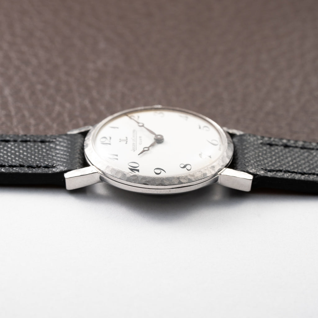Jaeger-LeCoultre Club Breguet Numerals Hammered Steel Case Ref. 100305 From 1980s