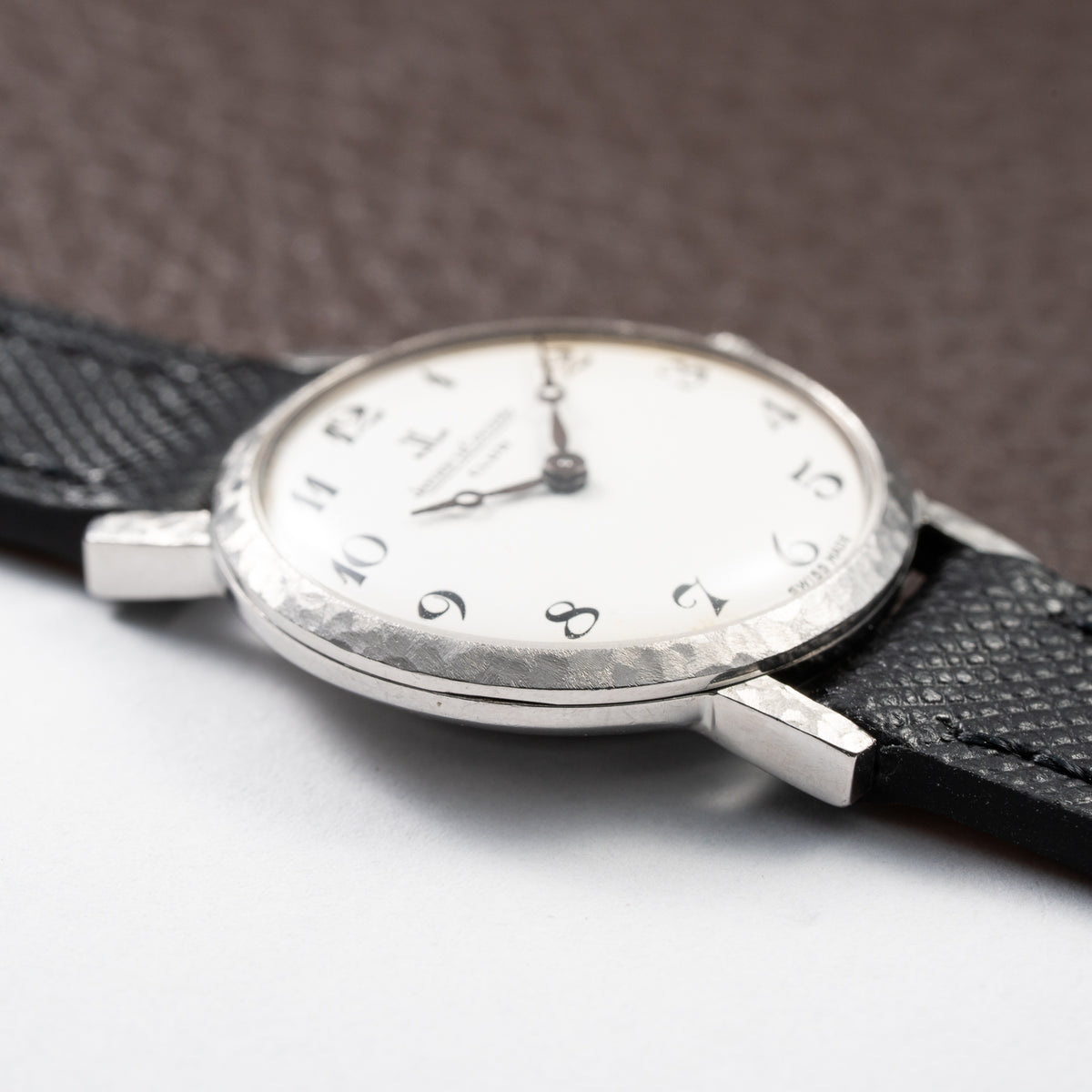 Jaeger-LeCoultre Club Breguet Numerals Hammered Steel Case Ref. 100305 From 1980s