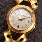Jaeger-LeCoultre Cocktail Watch 'Backwinder' Sculptural Twisted French Design 18K Rosé Gold Circa 1950s