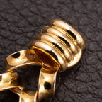 Jaeger-LeCoultre Cocktail Watch 'Backwinder' Sculptural Twisted French Design 18K Rosé Gold Circa 1950s