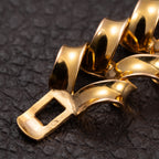 Jaeger-LeCoultre Cocktail Watch 'Backwinder' Sculptural Twisted French Design 18K Rosé Gold Circa 1950s