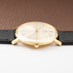 Jaeger-LeCoultre Dress Watch Crosshair Dial Ultra-Thin 18K Yellow Gold Ref. 2285 from 1950s