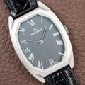 Jaeger-LeCoultre Tank Tonneau Jumbo Grey Roman Dial Ref. 9114.42 from 1970s