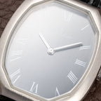 Jaeger-LeCoultre Tank Tonneau Jumbo Grey Roman Dial Ref. 9114.42 from 1970s